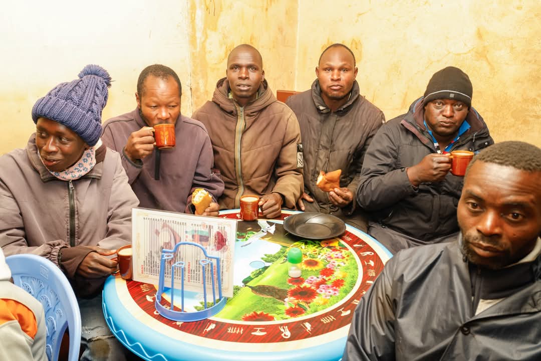Araap_Sang's tweet photo. Having breakfast with the youth at Kipsigak Junction while engaging them in meaningful conversation and dialogue. https://t.co/2F8Epxp1w5