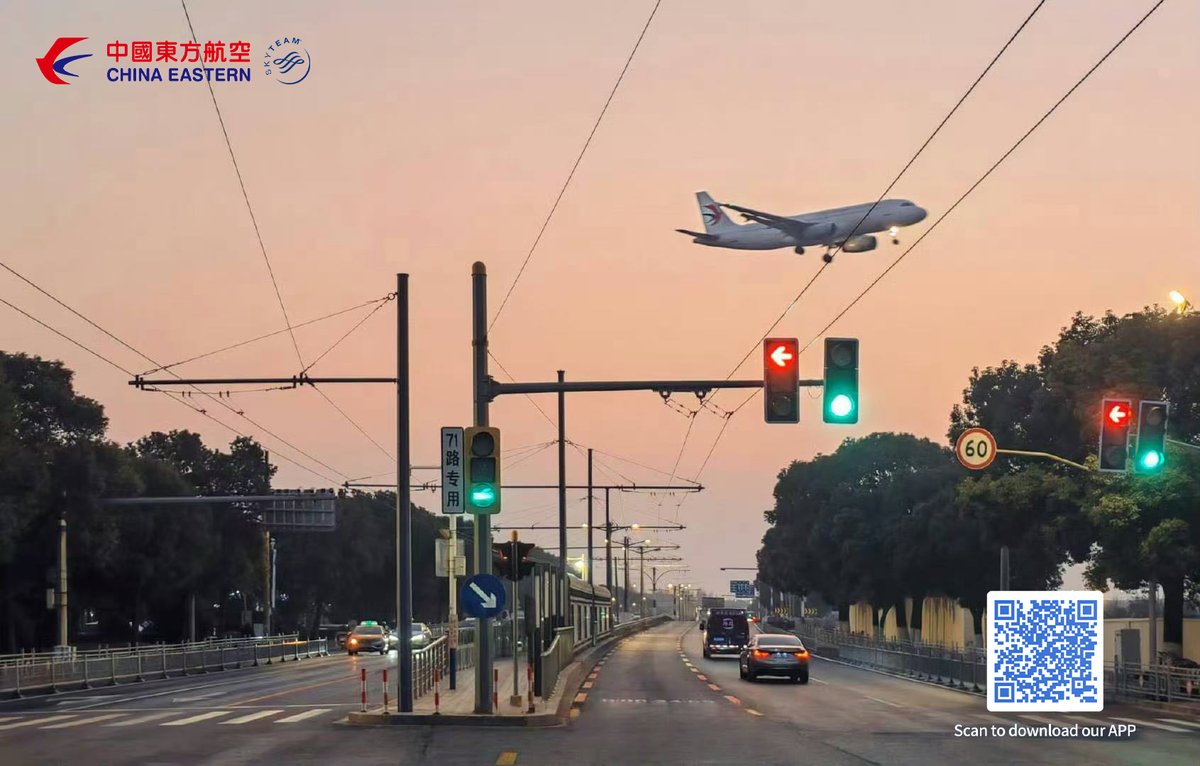 🚗✈️🌇No matter the way, love's our destination today~
🌐With support for 8 languages and 13 currencies, visit our multilingual website at ceair.com or scan the QR code to download our app, and join #CEAir on a journey of love! #aviationphotography