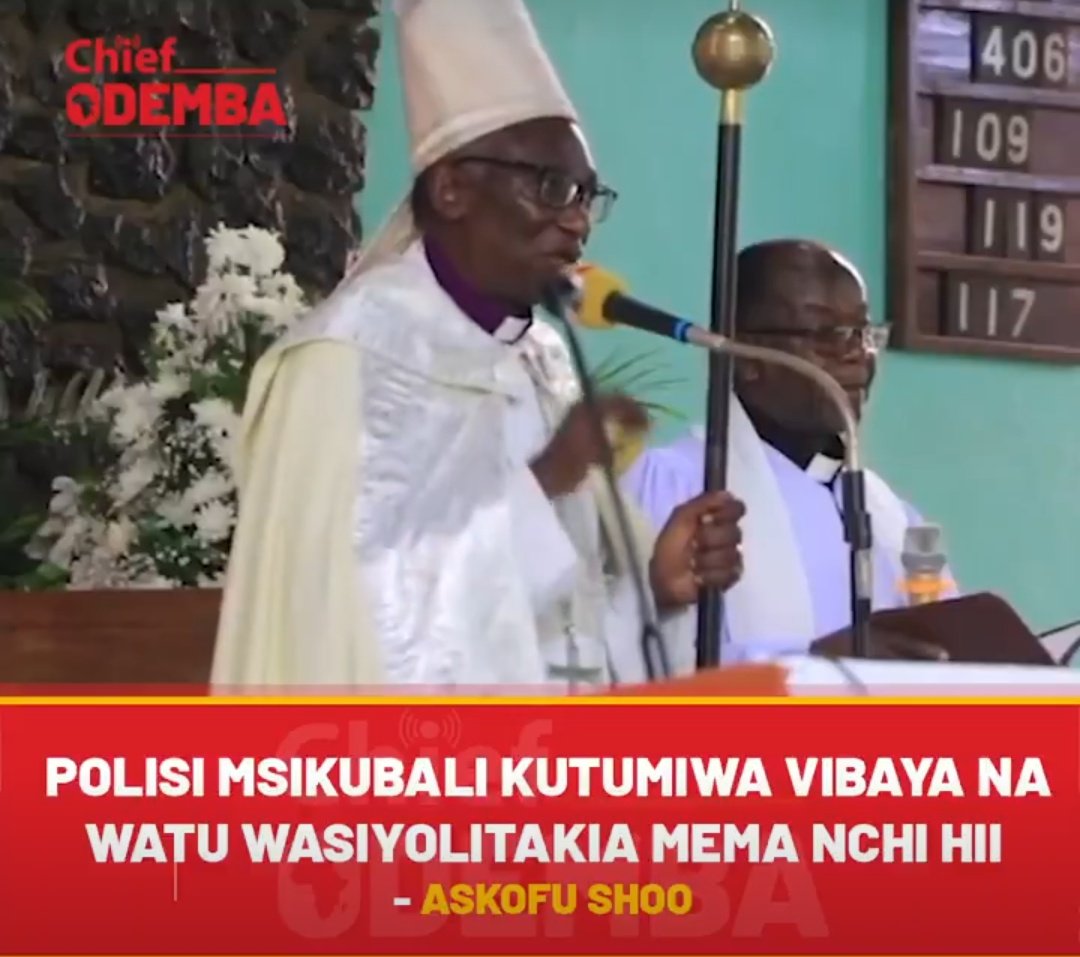 Police kuna ujumbe wenu huku.