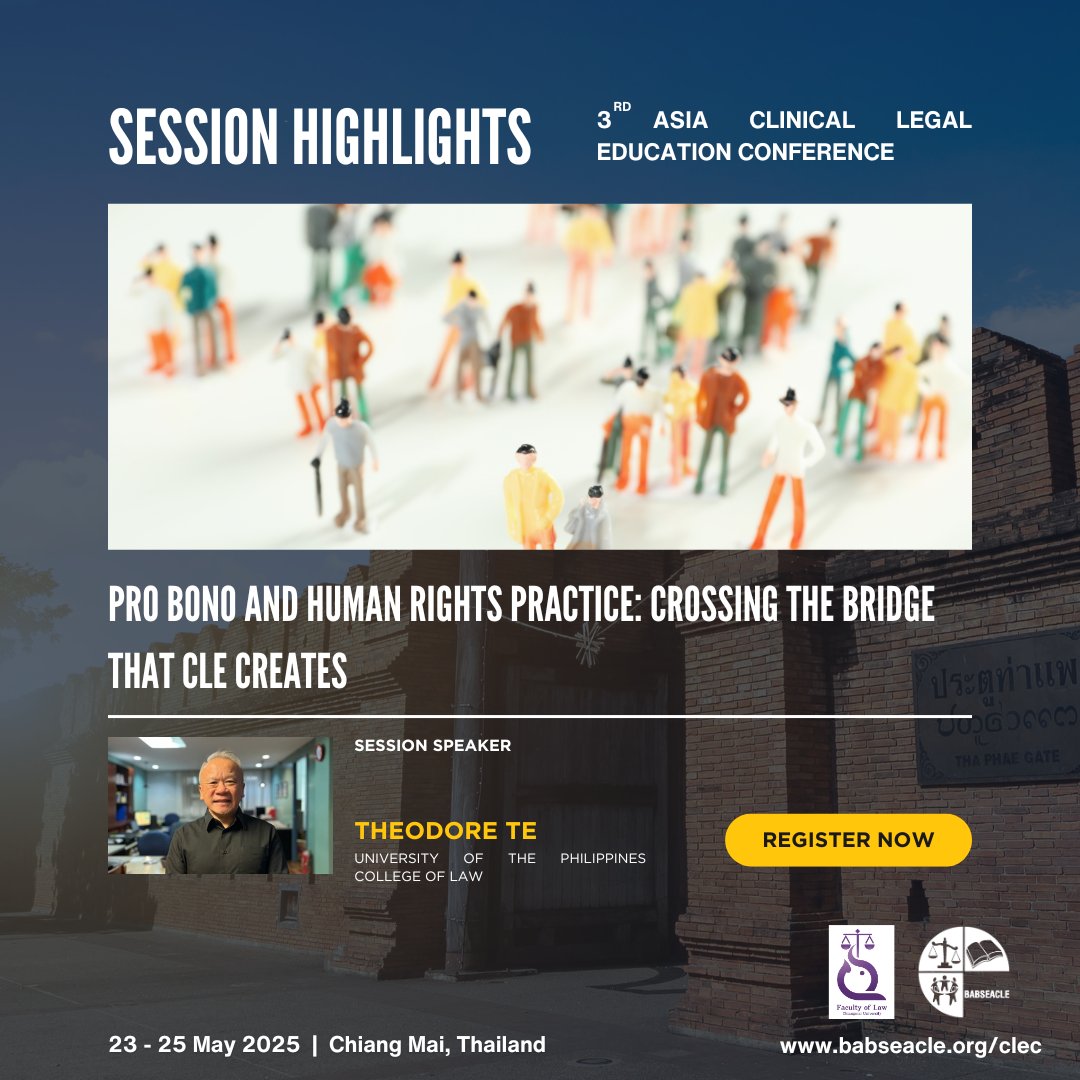 How can we ensure future lawyers are ready for the real world ahead?

Join the 3rd Asia CLE Conference and learn practical approaches that merge doctrinal knowledge and real-world lawyering, advancing deeper professional growth in law students.

Register: babseacle.org/clec/