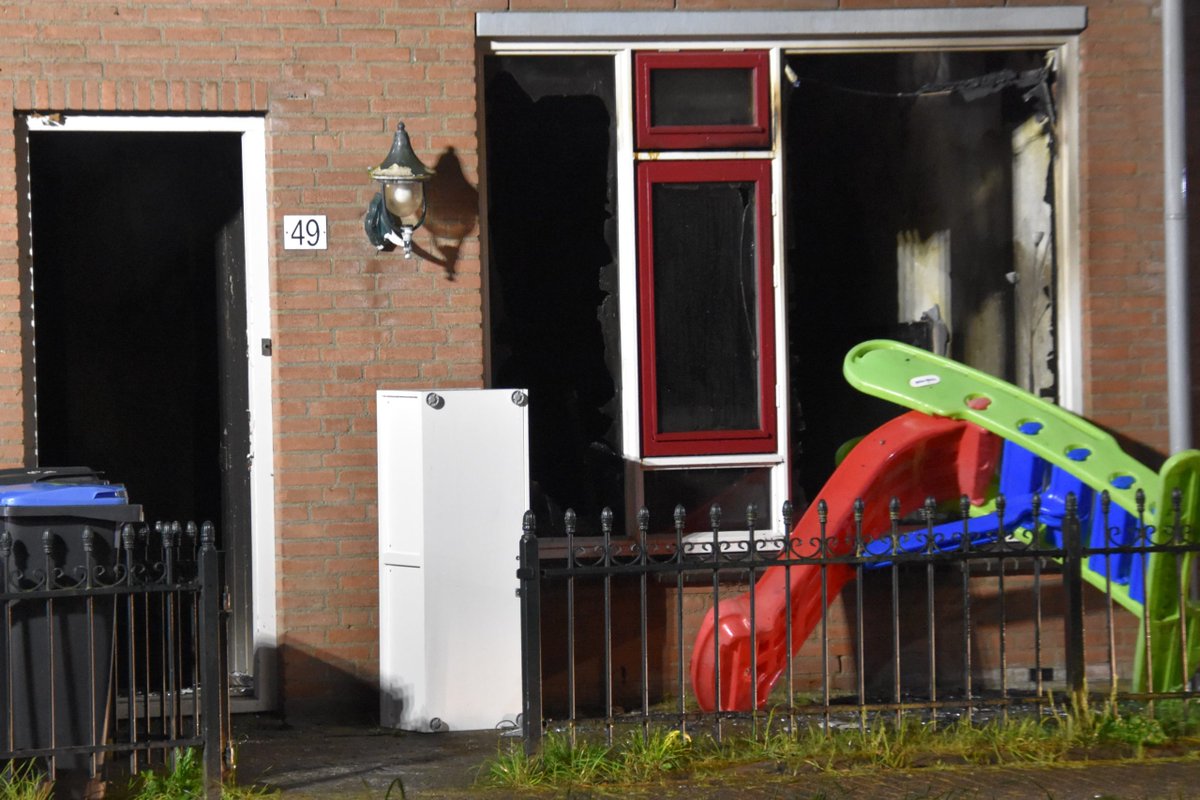 Woning uitgebrand aan Drietandstraat in Purmerend