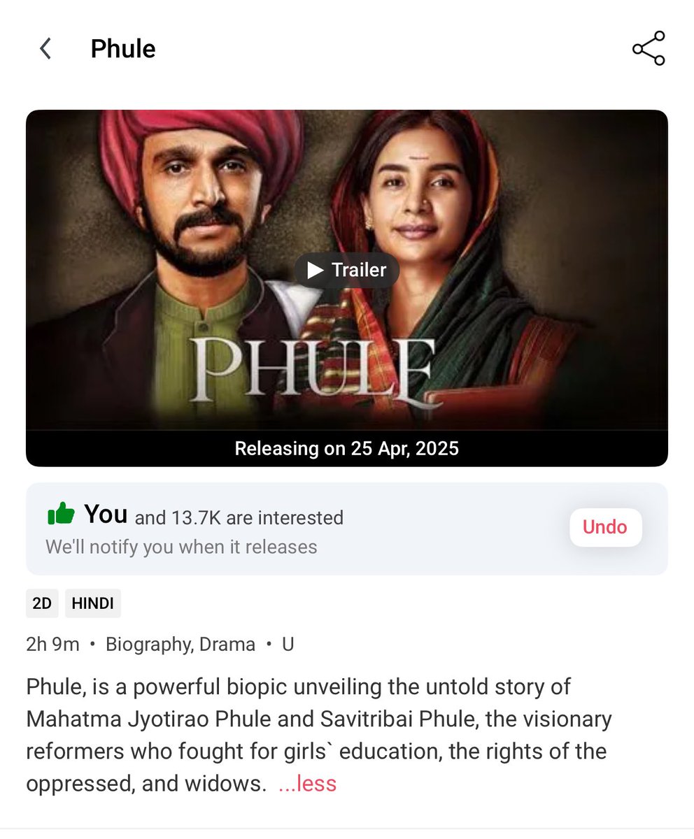 ANANTH N MAHADEVAN (@ananthmahadevan) on Twitter photo Watch forADVANCE BOOKING on Bookmyshow <a href="/pratikg80/">Pratik Gandhi</a> <a href="/Patralekhaa9/">Patralekhaa</a> <a href="/riteshkudecha/">ritesh kudecha</a> <a href="/anuyachauhan/">anuya chauhan kudecha</a> <a href="/joysengupta97/">Joy sengupta</a> <a href="/pathakvinay/">Vinay Pathak</a> <a href="/girishjohar/">Girish Johar</a> <a href="/ZeeStudios_/">Zee Studios</a> <a href="/_PVRCinemas/">P V R C i n e m a s</a> <a href="/INOXMovies/">INOX Movies</a> <a href="/IndiaCinepolis/">Cinépolis India</a> Watch forADVANCE BOOKING on Bookmyshow <a href="/pratikg80/">Pratik Gandhi</a> <a href="/Patralekhaa9/">Patralekhaa</a> <a href="/riteshkudecha/">ritesh kudecha</a> <a href="/anuyachauhan/">anuya chauhan kudecha</a> <a href="/joysengupta97/">Joy sengupta</a> <a href="/pathakvinay/">Vinay Pathak</a> <a href="/girishjohar/">Girish Johar</a> <a href="/ZeeStudios_/">Zee Studios</a> <a href="/_PVRCinemas/">P V R C i n e m a s</a> <a href="/INOXMovies/">INOX Movies</a> <a href="/IndiaCinepolis/">Cinépolis India</a>