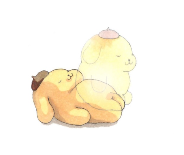 flGX6sFLqpzrNIZ's tweet image. 幽体離脱～👻

#ポムポムプリン　#イラスト