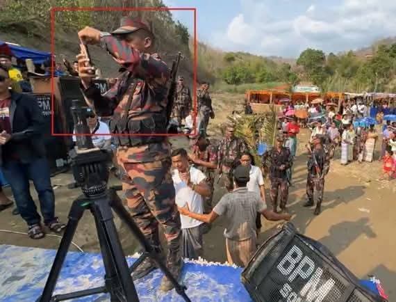 Students4r8's tweet photo. Bangladesh has become a safe zone for Arakan Army terrorists — the group responsible for the Rohingya genocide. They enter freely, celebrate openly, and enjoy full protection, while Rohingya freedom fighters are hunted, jailed, and silenced. Is this justice? https://t.co/c5ww1nOAlO