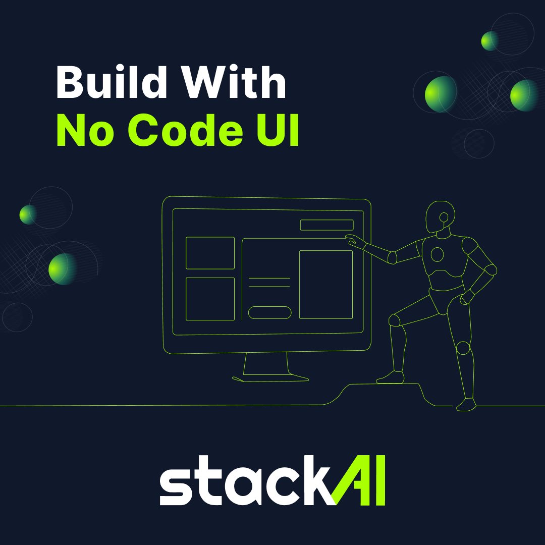 Shorten your development cycle by using StackAI’s No-code UI. Deploy agents with just text or voice in minutes.🚀

👉Get started today: stackai.xyz/developers