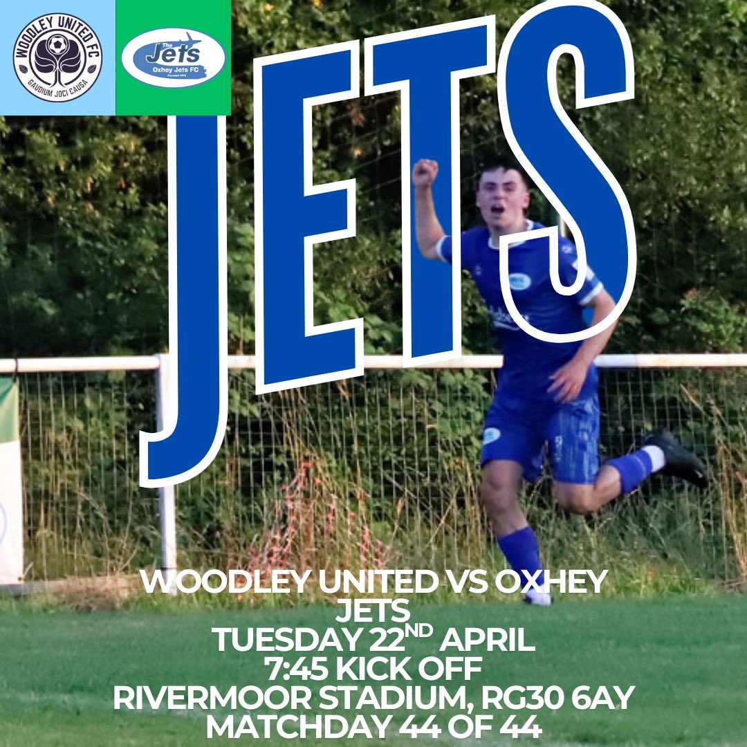 Oxhey Jets FC 1st Team (@oxheyjetsfc) on Twitter photo ONE MORE✈️
Tomorrow evening we travel to Reading as we play relegation threatened <a href="/WoodleyUtdFC/">Woodley United FC</a> in our final game of the 24/25 season.
Hope to see as many Jets there as we look to end 24/25 with 3 points
✈️ ONE MORE✈️
Tomorrow evening we travel to Reading as we play relegation threatened <a href="/WoodleyUtdFC/">Woodley United FC</a> in our final game of the 24/25 season.
Hope to see as many Jets there as we look to end 24/25 with 3 points
✈️