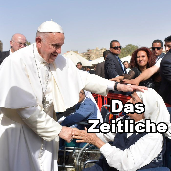 papst segnet das zeitliche