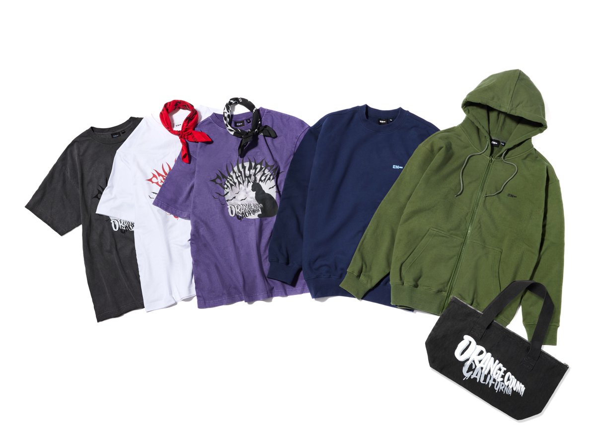 enhypen POP-UP IN ORANGE COUNTY スウェット 엔하이픈의 세계관을 표현한 디자인과 코첼라 공연의 셋리스트가 담긴