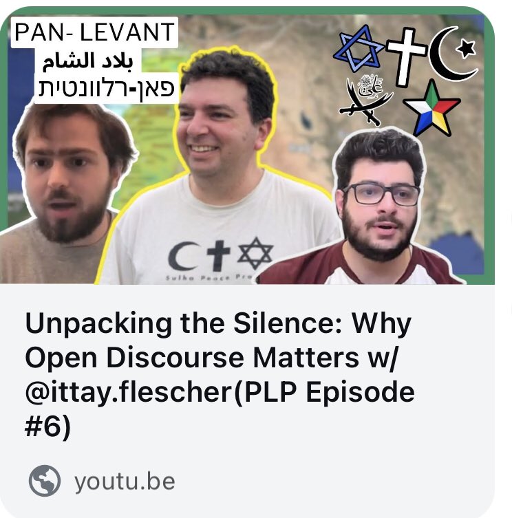 ittay78's tweet image. A deeply personal conversation about war and peace
youtu.be/MhlAuuRvHd0?si…