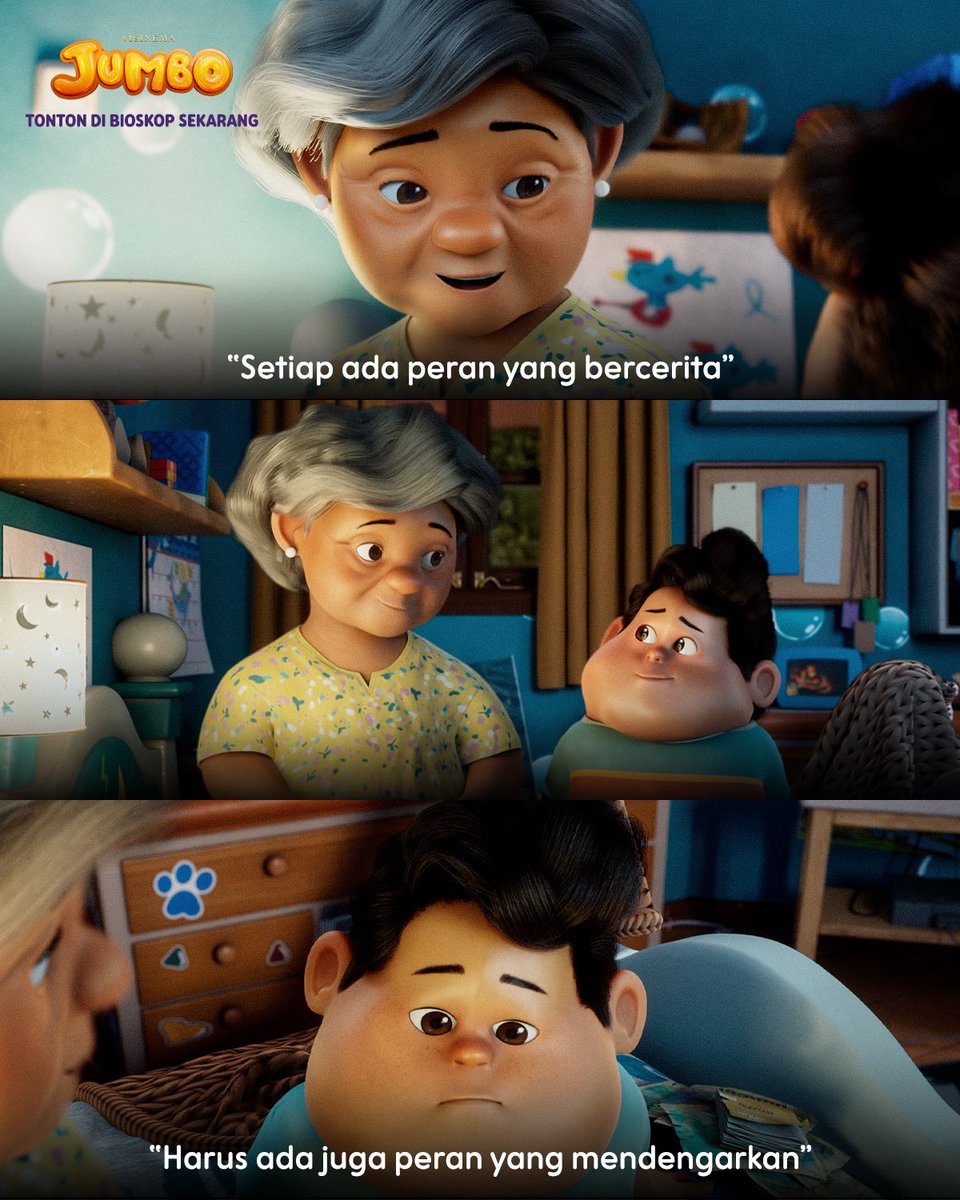 Terkadang kita lupa bahwa dalam hidup, ada kalanya kita menjalani peran yang berbeda 🤗

Film JUMBO mengingatkan kita untuk belajar mendengarkan dan peduli dengan sekitar. Kisah penuh makna yang terasa dekat dengan kehidupan sehari-hari.

#JumboUntukSemua #JUMBO #FilmJumbo