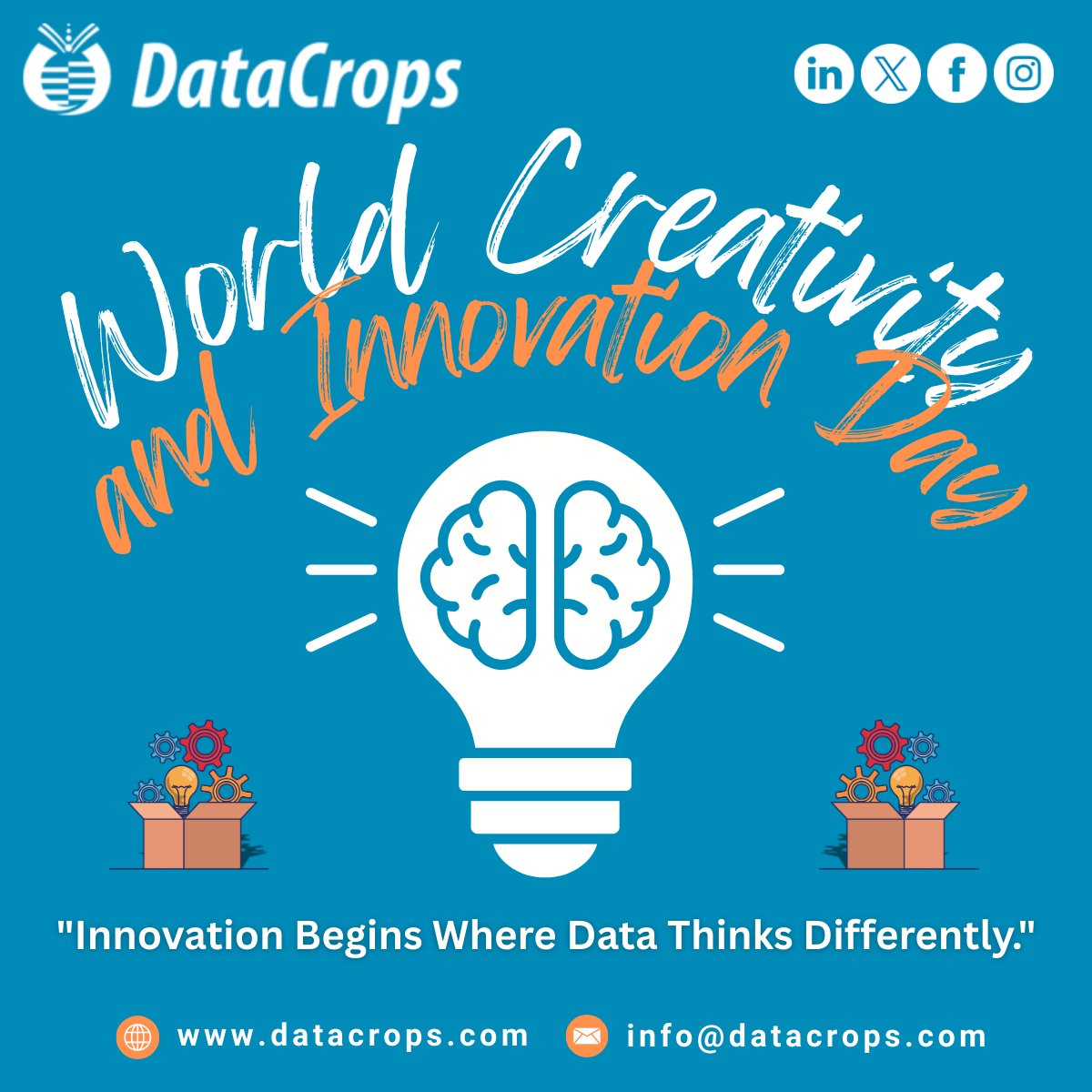 DataCrops's tweet image. World Creativity &amp;amp; Innovation Day 💡
At DataCrops, we don’t just analyze data —
We empower it to think differently, act smartly, and drive ground-breaking innovation.
🌐 Visit: https: datacrops.com

#DataCrops #WorldCreativityAndInnovationDay #InnovationWithData
