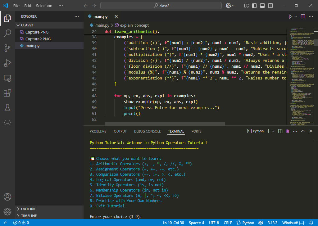 ali_hamdan32460's tweet photo. Another milestone achieved!
I’ve created a GitHub repo with simple code examples of Python operators:

Arithmetic

Assignment

Comparison

Logical

Identity

Membership

Bitwise

Learning is getting exciting!
Thanks @0xAsharib for the guidance.

#Python #GitHub #CodeExamples https://t.co/LZHEOwko8Z