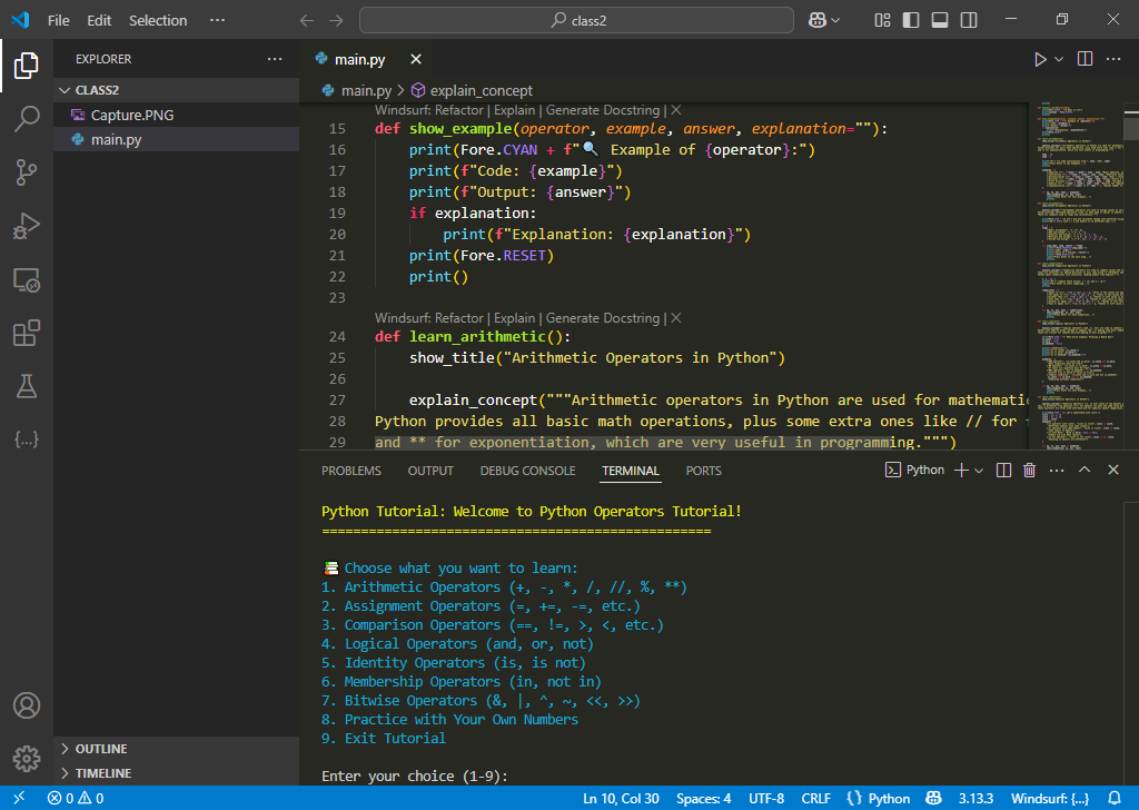 ali_hamdan32460's tweet photo. Another milestone achieved!
I’ve created a GitHub repo with simple code examples of Python operators:

Arithmetic

Assignment

Comparison

Logical

Identity

Membership

Bitwise

Learning is getting exciting!
Thanks @0xAsharib for the guidance.

#Python #GitHub #CodeExamples https://t.co/LZHEOwko8Z