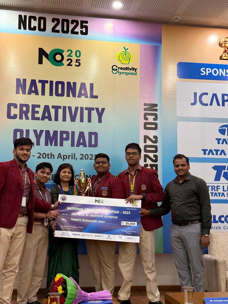 DAVCSPUR's tweet photo. "Congratulations on completing your creative quest! Your imagination &amp; originality shone through every step of the journey.  Subhankar Das &amp; Adhyayan Kashyap (12th),Jayash D Baral &amp; Adarsh Das(10th), 3rd prize winners at National Creativity Olympiad 2025 held at Jamshedpur. 🎉🏆 https://t.co/p05GwooVVN