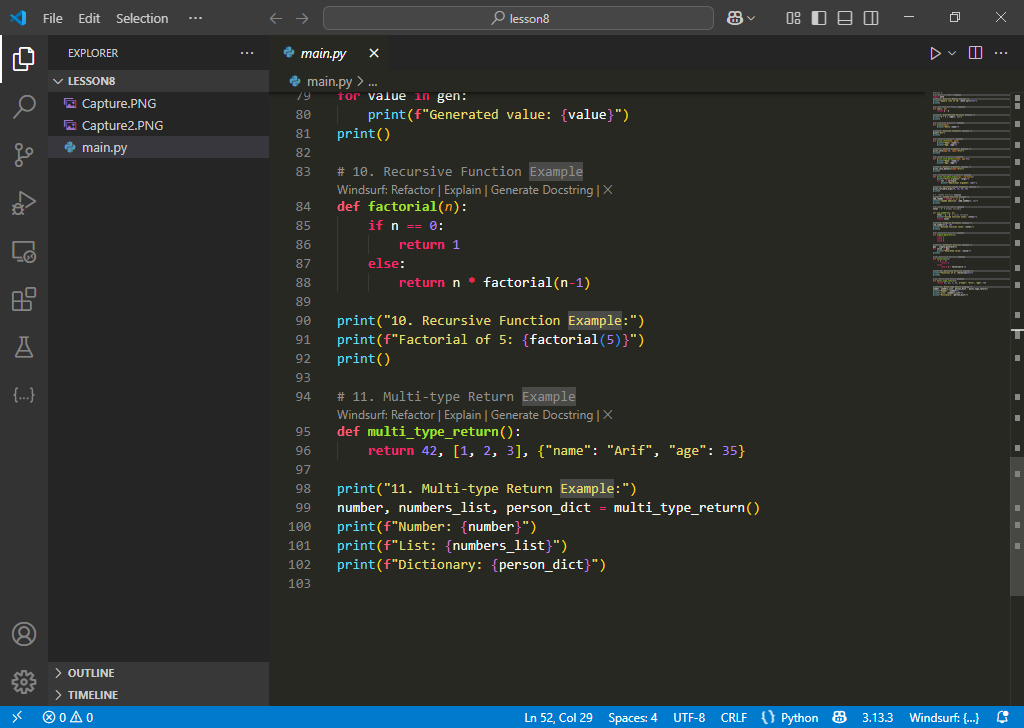 ali_hamdan32460's tweet photo. Class 04 assignment done!
I’ve added Python code examples on GitHub for:

Modules &amp; Functions

Exception Handling

File Handling

Math, DateTime &amp; Calendar

Concepts are now much clearer.
Thanks @0xAsharib for the amazing learning experience!

#Python #GitHub #CodeExamples https://t.co/JWNjByS9ZT