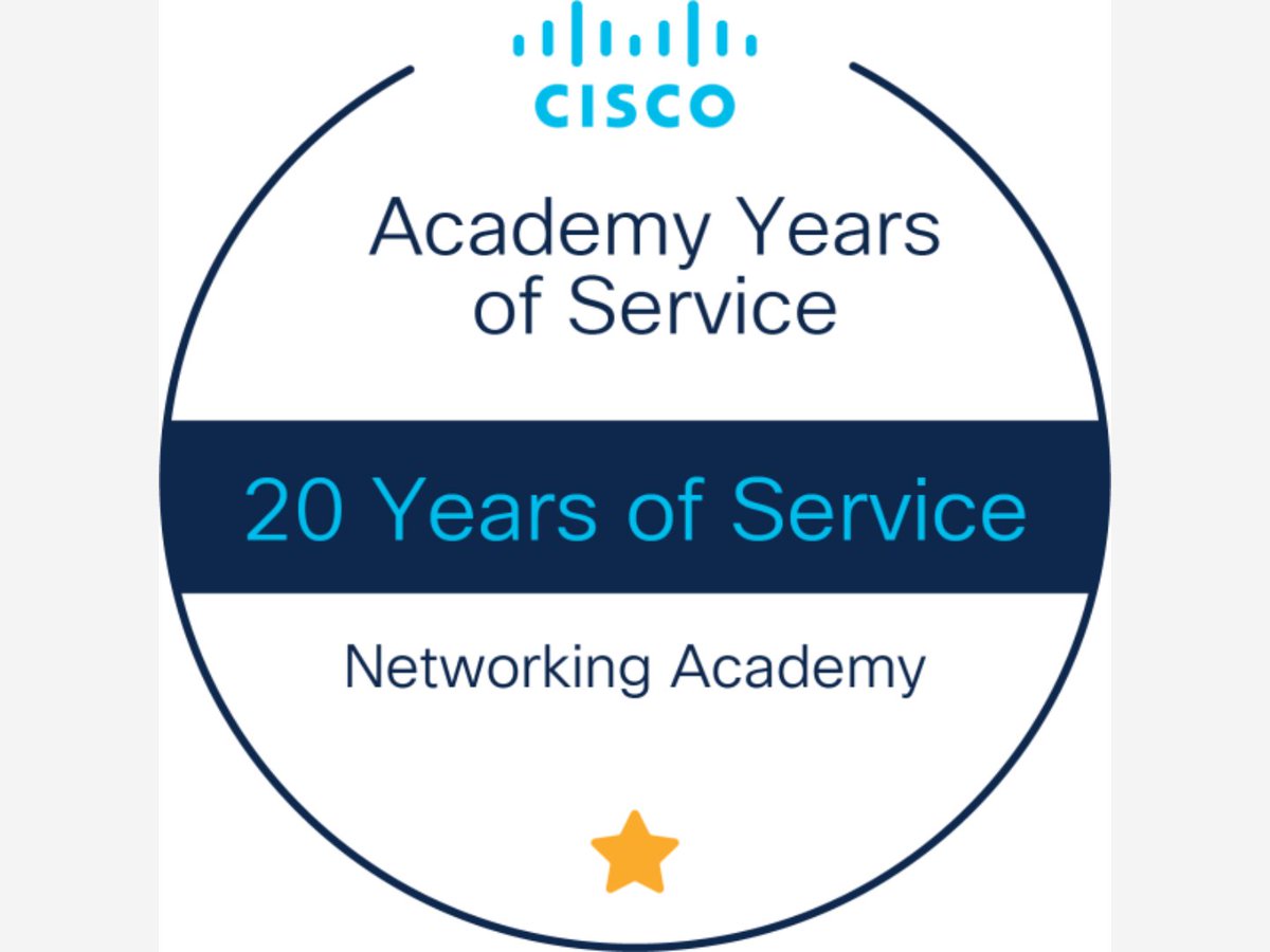 NTTFindia's tweet image. Thrilled to be recognized by Cisco Networking Academy for 20 Years of Service! Thanks to our faculty, students &amp;amp; partners for making this journey possible. Here&apos;s to shaping digital futures! @CiscoNetAcad @Cisco 

#NTTF #CiscoNetworkingAcademy #20YearsOfService #SkillingIndia