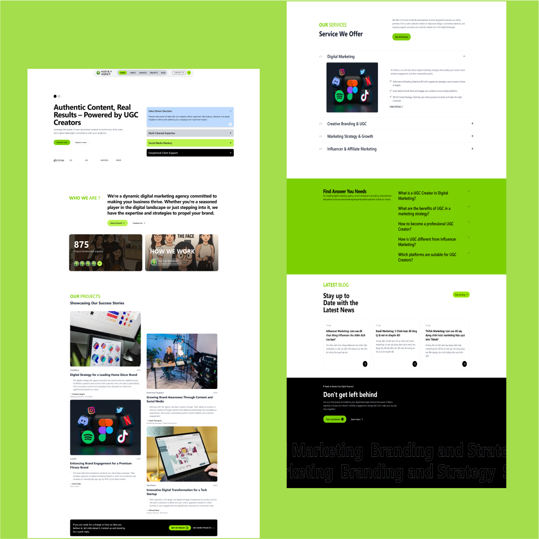 Vietstrix's tweet photo. Marketing agency web UI – clean, SEO-ready,  if you need something like vietstrix@gmail.com | IG: @vietstrix#WebDesign #UIUX #Figma #GenZDev #SEOready https://t.co/DDBFckeX0s