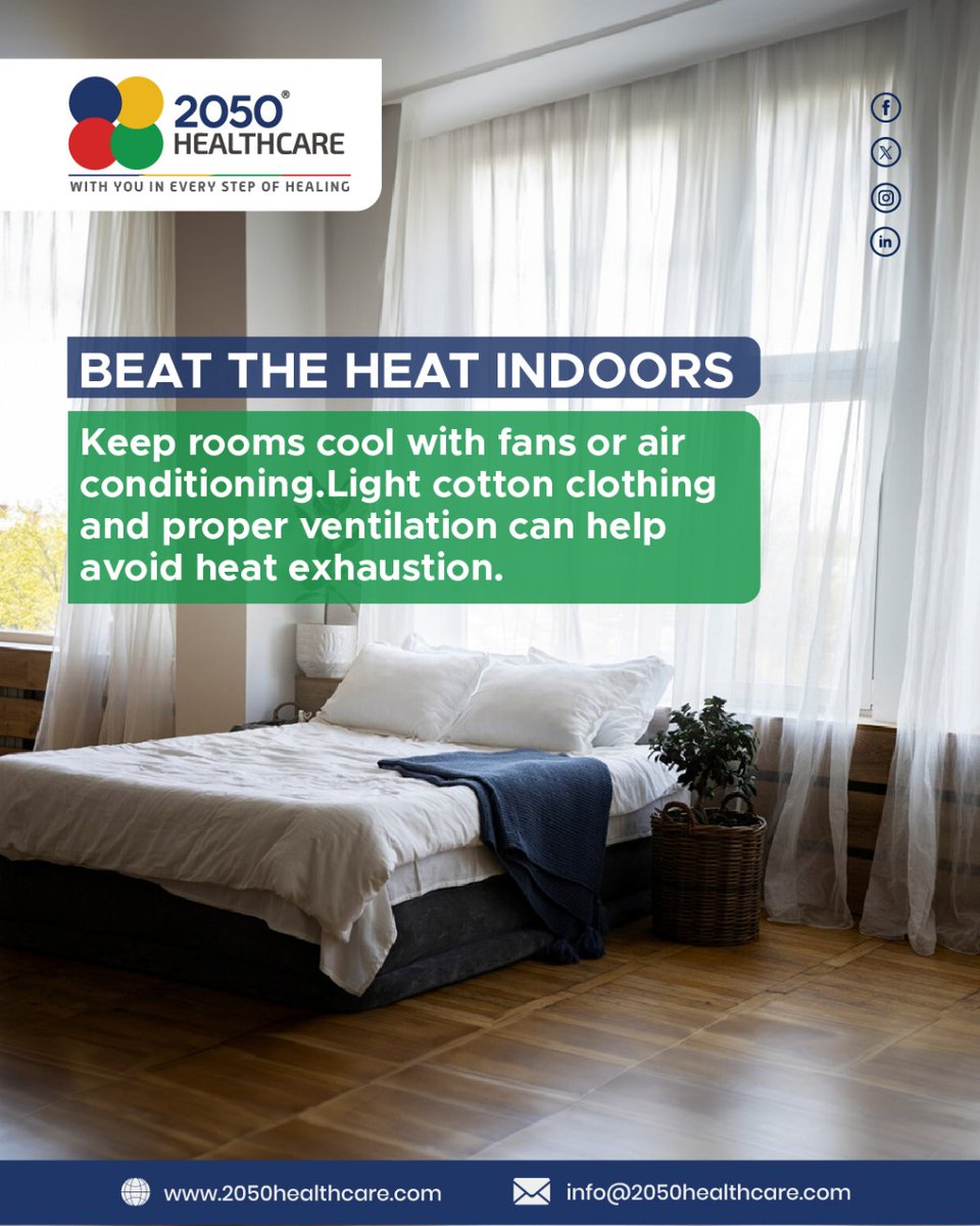 2050_healthcare's tweet image. Rising temperatures can be harsh on elderly loved ones. From staying hydrated to managing outdoor time, small steps can ensure their comfort &amp;amp; well-being. 
To know more contact us at 8988980202.

#ElderlyCare #SummerSafety #HeatWaveProtection  #homehealthcare #2050healthcare