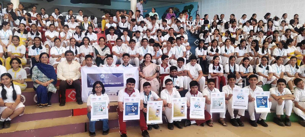 SSOIndia's tweet photo. Ever met a Cyber Cadet? 👀 DPS Nashik students just leveled up their digital smarts with #CyberSanskar! 🧠💻 Ready to test your cyber hygiene?
#CyberCadets #CyberHygiene #DigitalSafety #CyberAwareness #CyberSanskar #OnlineSafety #DigitalSmarts #CyberSavvy #SafeOnline #NetSafe #SmartClicking #FutureCyberHeroes #StayAlertOnline #SecureDigitalLife #ThinkBeforeYouClick
@GoI_MeitY @_DigitalIndia @mygovindia
@SecretaryMEITY @IndianCERT @NICMeity
@abhish18 @AshwiniVaishnaw @Cyberdost
@DrChasM @cdacindia @NIELITIndia
@GoI_STQC @ERNET_India @sanjaykrvyas