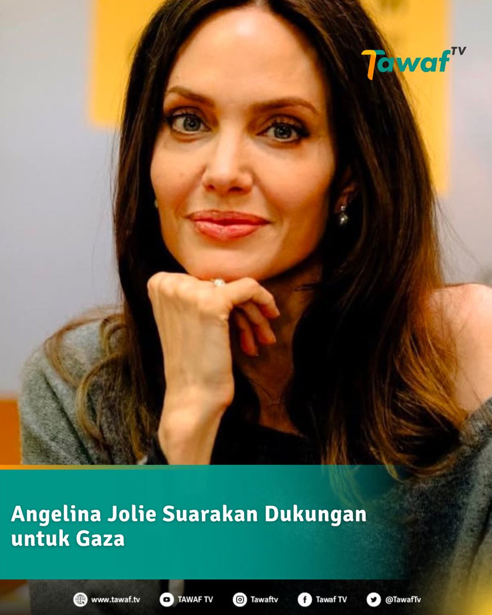 Aktris Angelina Jolie kembali menyuarakan dukungan untuk warga Gaza lewat unggahan di Instagram, Sabtu (20/4/2025). Ia membagikan laporan Doctors Without Borders yang menyebut Gaza kini seperti "kuburan massal" akibat serangan Israel.

#TawafTV