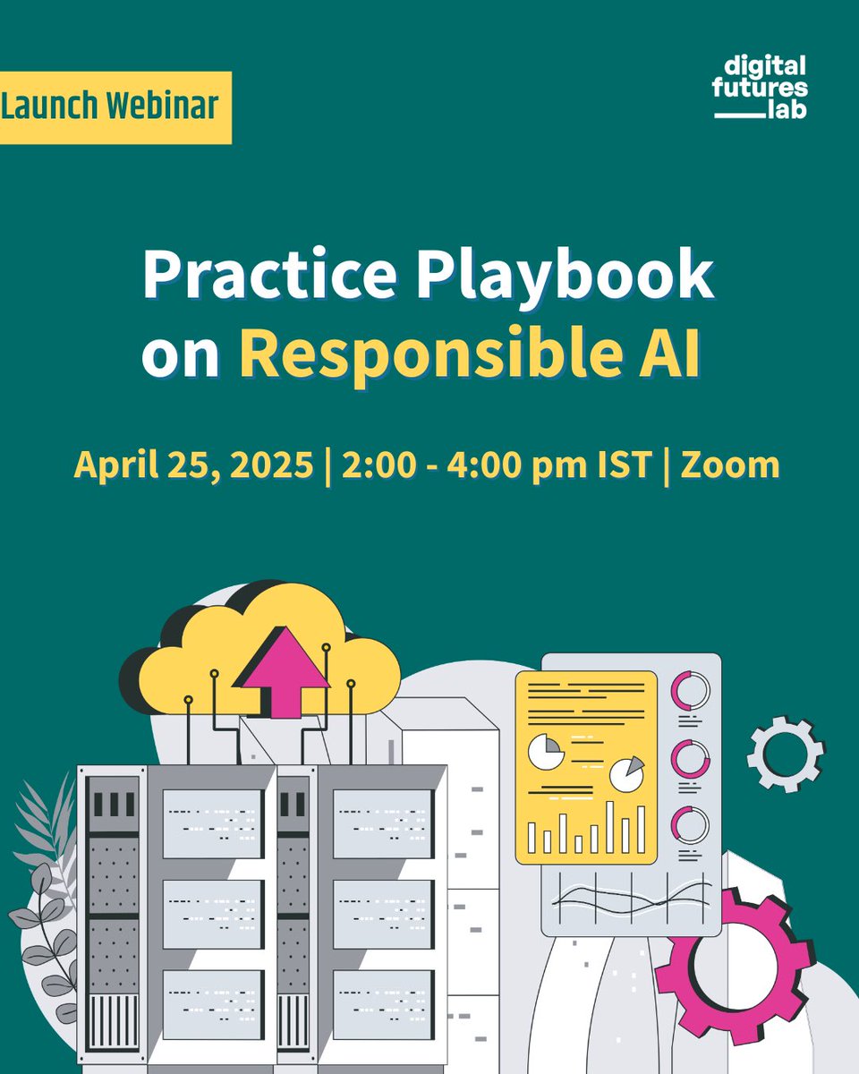 DigiFuturesLab's tweet image. India has no AI law. But if you’re a nonprofit using AI, you’re still accountable.

Key insights from PACTA that helped shape our Responsible AI Playbook ↓

#ResponsibleAI #TechForGood #SocialImpactTech
