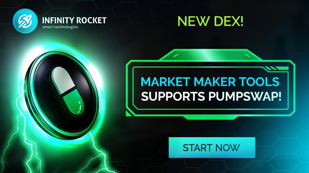 🎉 Grate News! Market Maker Tools Now Supports PumpSwap! 

We have added:
• PumpSwap 🆕⚡️

mm.irocket.pro/account/signup…