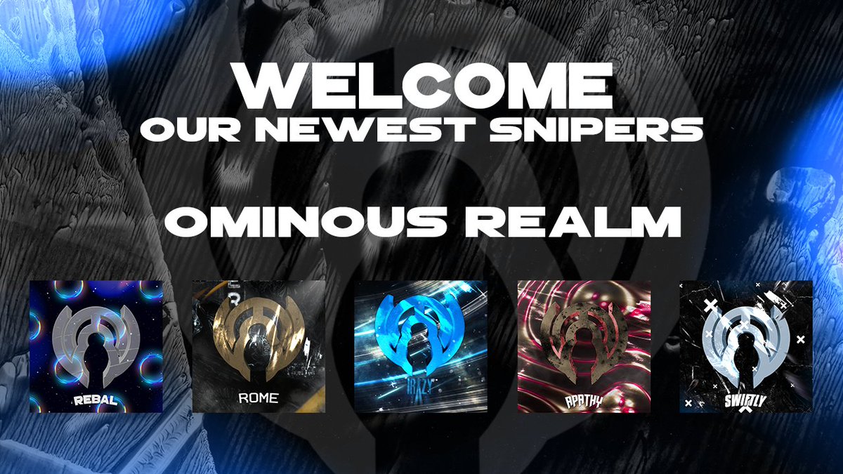 OminousRealm's tweet photo. Please welcome our newest members to oR!

@GSRebal 
@TisRomee 
@irxzyy 
@apa7hy 
@Itz_Swiftly https://t.co/H3fHZAikdC