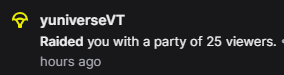 lillihops's tweet photo. What a lovely night with my sweet tadpoles and froggies, thank you so much for your kindness! 

Also a special thank you to @yuniverseVT for the raid <3~ https://t.co/7vR7CsOSA2
