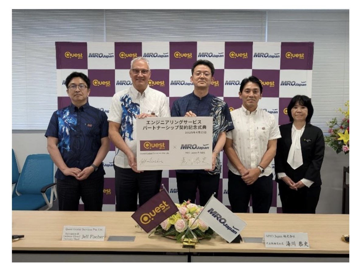 JapanMro's tweet photo. #プレスリリース
Quest Global Services Pte. Ltd. とのエンジニアリングサービス パートナーシップ 契約調印式

詳細はこちらから
https://t.co/qnoc0wb6ff https://t.co/Za40PvFwHs