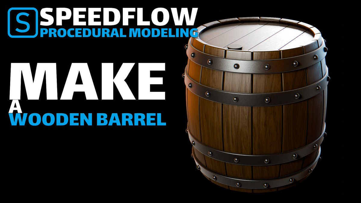 pitiwazou's tweet photo. Make a Wooden Barrel with Speedflow

1/2

#b3d #blender #blender3d #speedflow #hardsurface #procedural https://t.co/nZNrbIjFIm