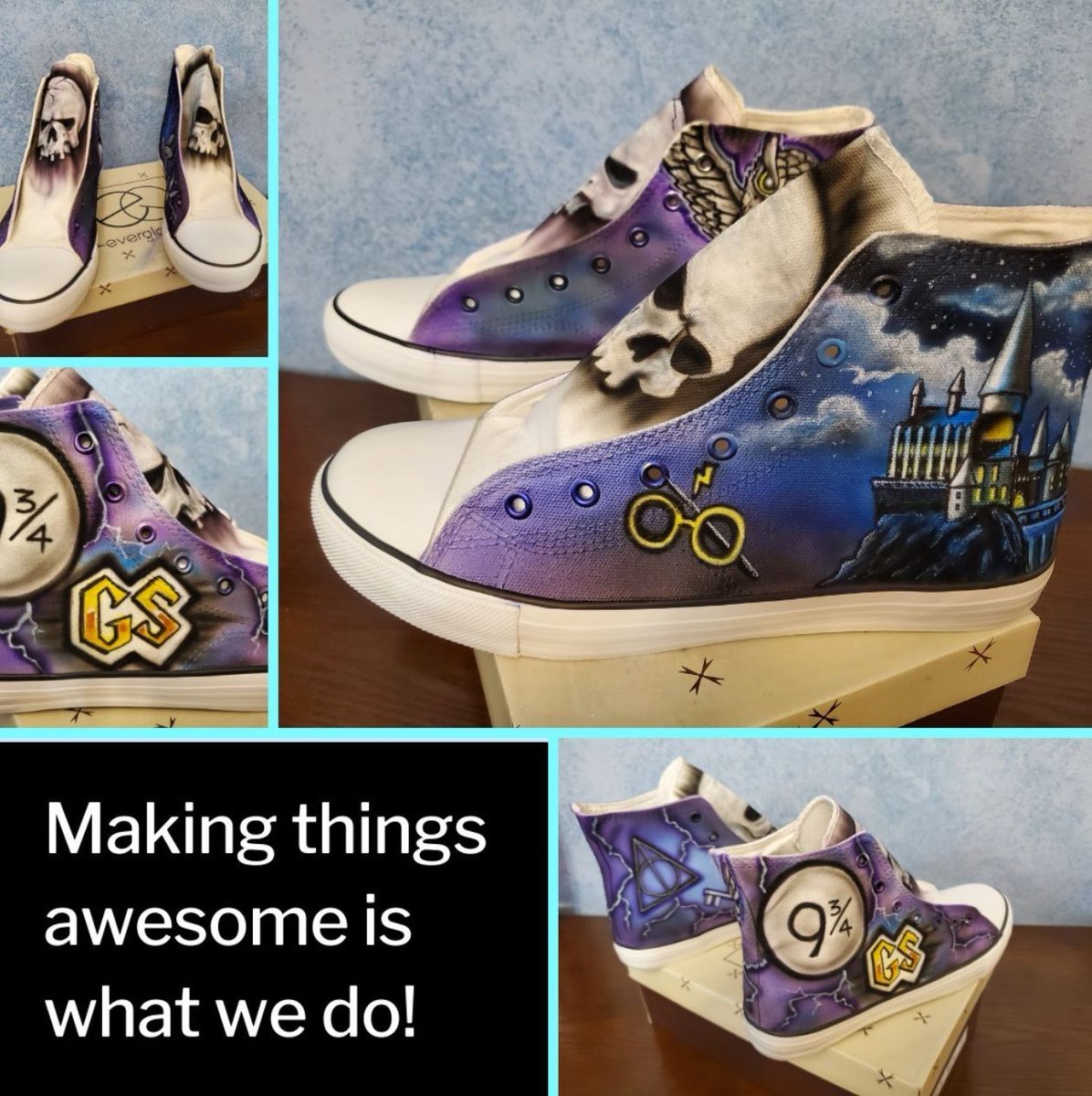 Step into a world of personalized style! 👟

Elevate your footwear with our custom-painted shoes where every step is a statement.

#airbrushing #airbrusgingartist #airbrushartist #artistatwork #customshoes #graffitistyle