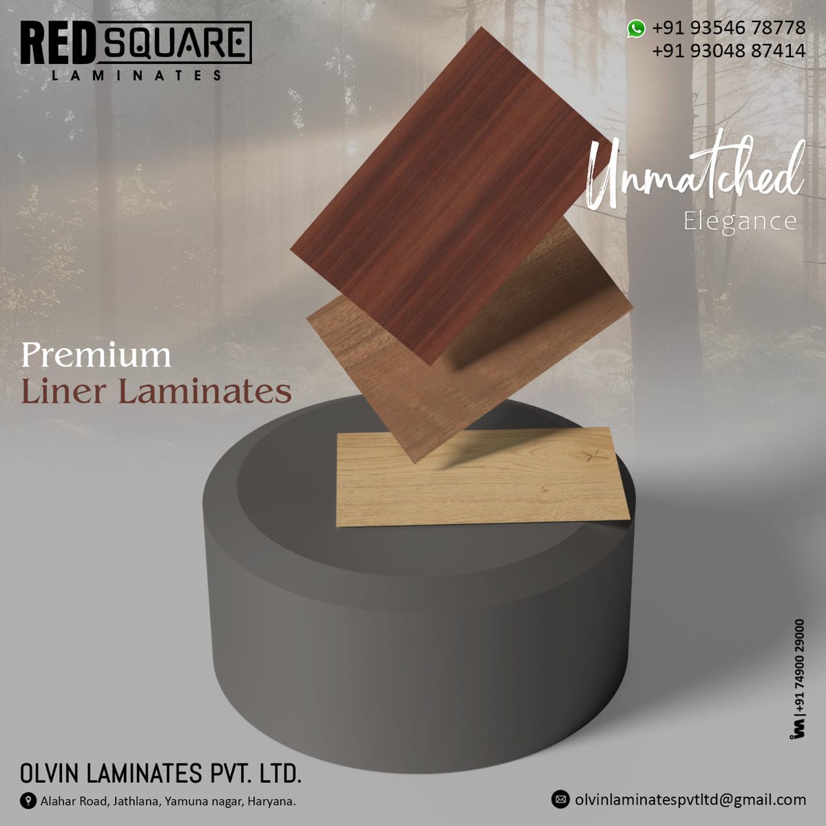 ibais_wooden's tweet photo. OLVIN LAMINATES PVT. LTD. - YAMUNA NAGAR
For enquiry via WhatsApp click:
https://t.co/2nZ5B9KEqL
Mr. Avinash Goel:+91 9354678778
#linerlaminates #linerlam #laminates #exclusivelinerlaminates #laminatemanufacturer #redsquare #redsquarelaminates #redsquarelinerlam
.
@ibais_wooden https://t.co/TRdZ9qG0N4