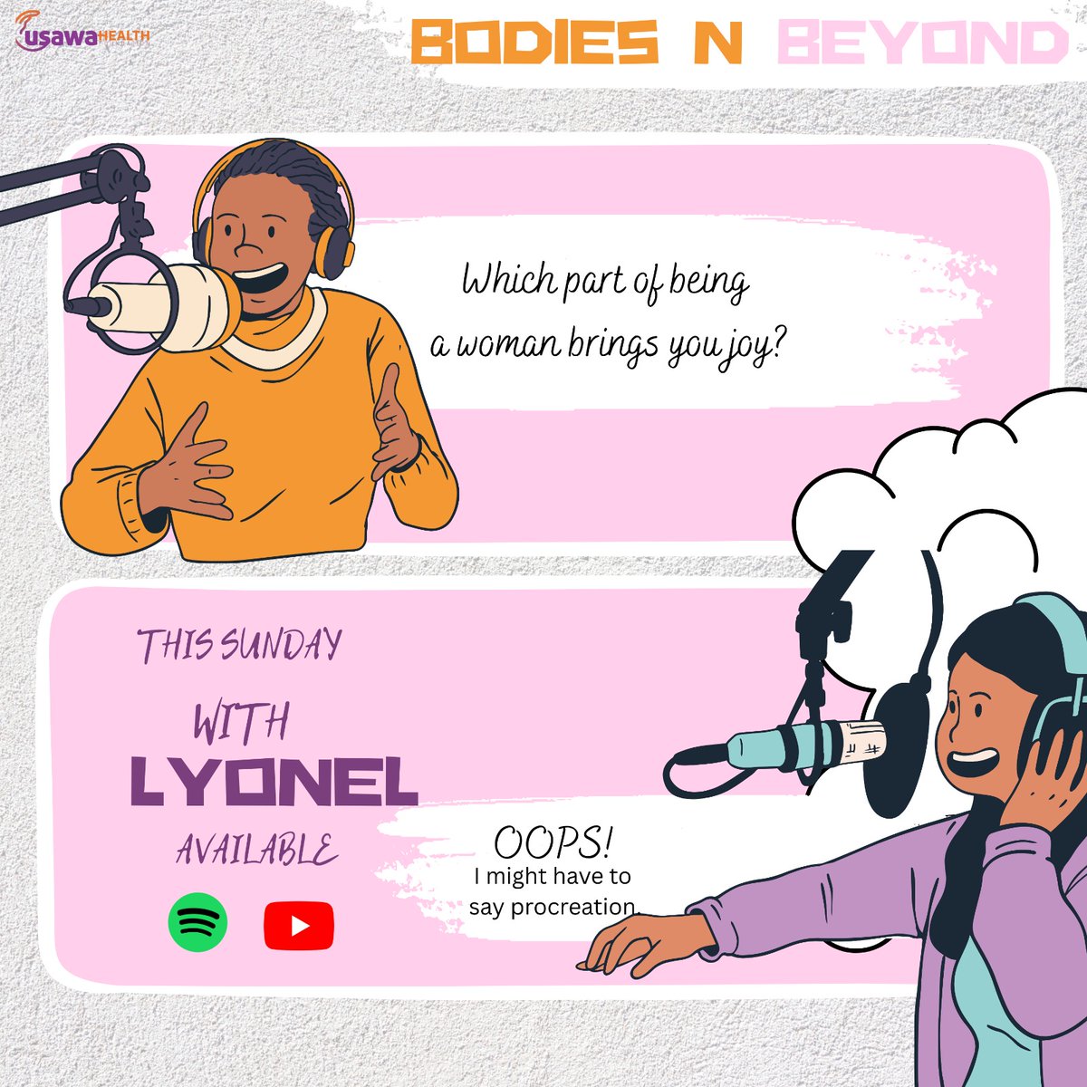 Femininity, womanhood, and everything in between! 🌸✨ A laid-back, unfiltered conversation on embracing womanhood—no rules, no limits, just real talk. Tune in for laughter, insight, and a whole lot of love! 

open.spotify.com/show/03kKzcdeE…

youtu.be/z43-_0aNvKM?si…
  #BodiesandBeyond