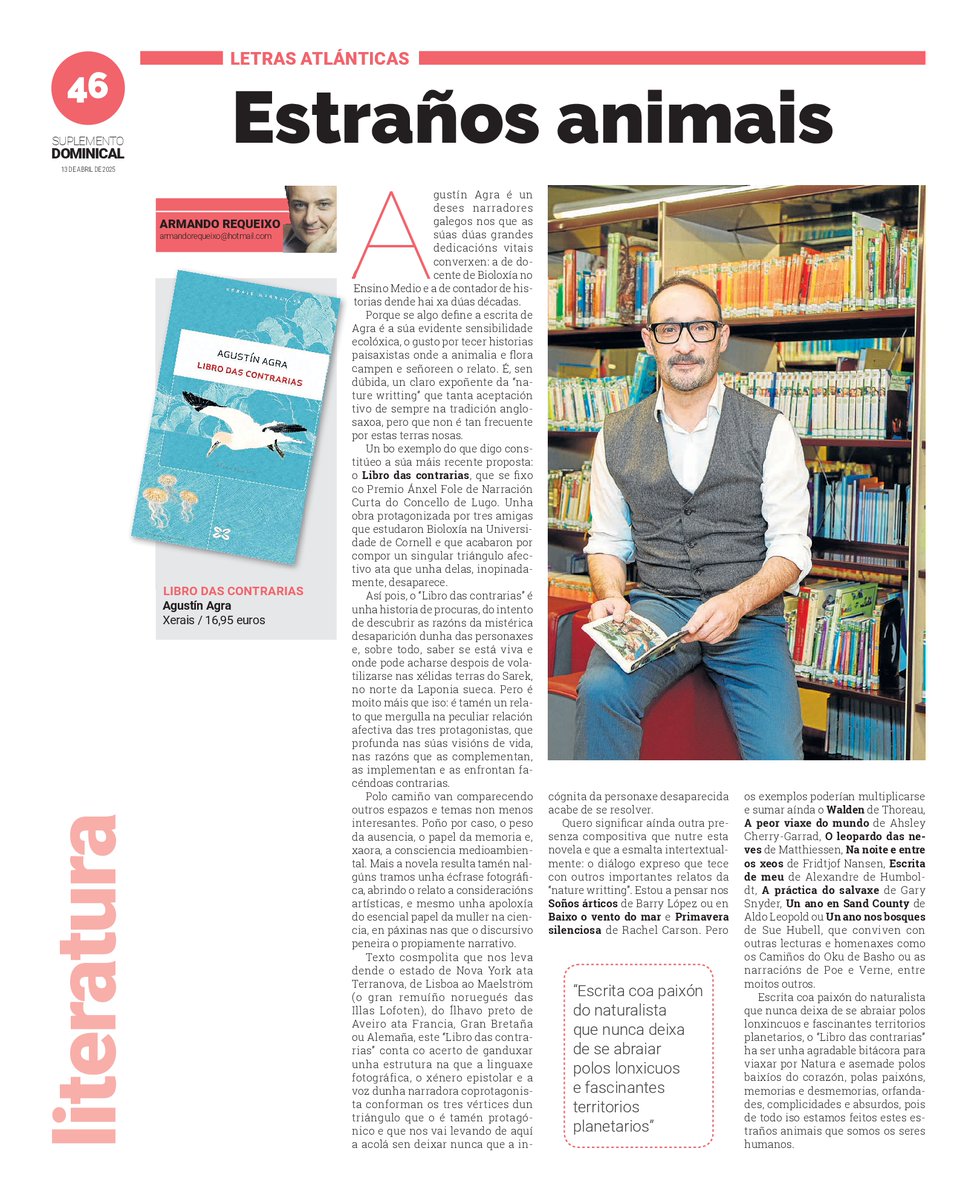 Así vin eu o 'Libro das contrarias' de Agustín Agra, relato de procuras, de descubrimentos e de cuestionamentos das nosas relacións interpersoais e ecocolectivas.