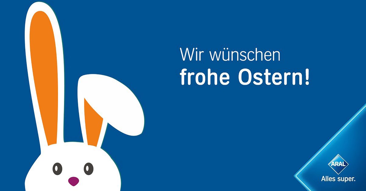 Fröhliche Ostergrüße 🐣 von eurem Aral Social Media-Team! 🐰 #FroheOstern