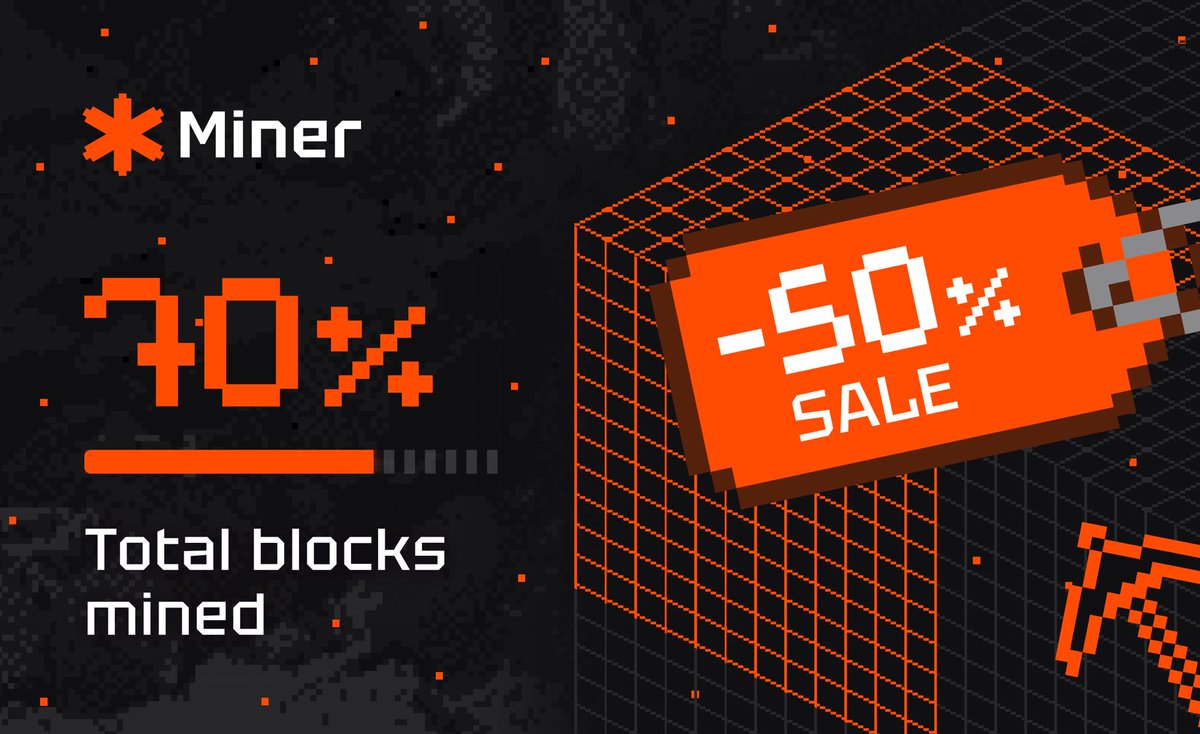 minersquad_tg's tweet image. Christ is risen — and Miner’s not slacking either! 💰

While you’re finishing off those Easter sweets, we’ve already mined 70% of all blocks — and we’re just getting started.

👉 t.me/minersquad_bot

To celebrate this juicy milestone, we’re launching a -50% SALE on…