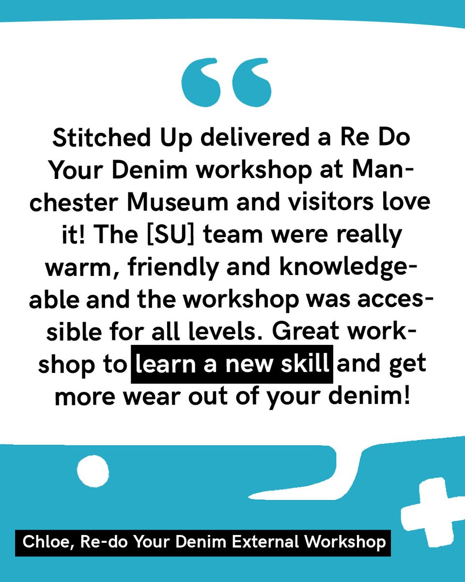 EVENTS // We've had excellent reviews for the Boggart Hole Clough repair cafe, and our private workshops. Thank you everyone who's written a review, it means a lot to us! 

Join us for the next repair cafe on April 26th 🛠️

bookwhen.com/stitchedup/e/e…