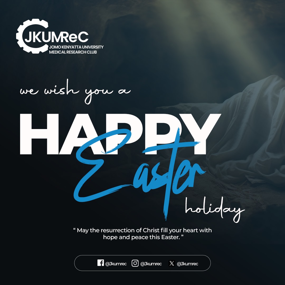 JKUAT Medical Research Club (@jkumrec) on Twitter photo Happy Easter, Everyone!
Wishing you a day filled with joy, laughter, and the sweet surprises of spring! May your Easter  be overflowing with happiness, love, and peace✨✨ Happy Easter, Everyone!
Wishing you a day filled with joy, laughter, and the sweet surprises of spring! May your Easter  be overflowing with happiness, love, and peace✨✨