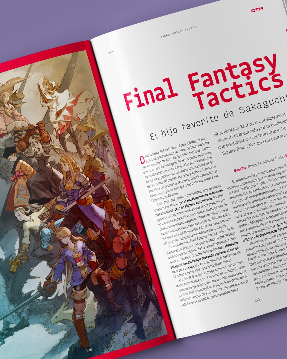 GamesTribune's tweet photo. ⚔️¿Qué condenó a Final Fantasy Tactics al olvido?

En el número de mayo, @Wonick99 nos habla del germen de esta subsaga de la franquicia de los cristales y su evolución.

🤔¿La volveremos a ver pronto? https://t.co/WyRenHlxSd