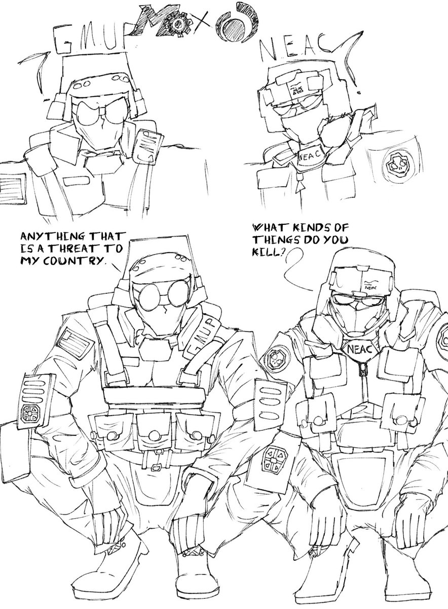 Hydro453arts's tweet photo. Something silly I did xd

I got the Scout version of the Gmup soldiers

The Oc on the right side belongs to @Rythayze #REPHA

#MASCARED https://t.co/Z0kK3lHn13