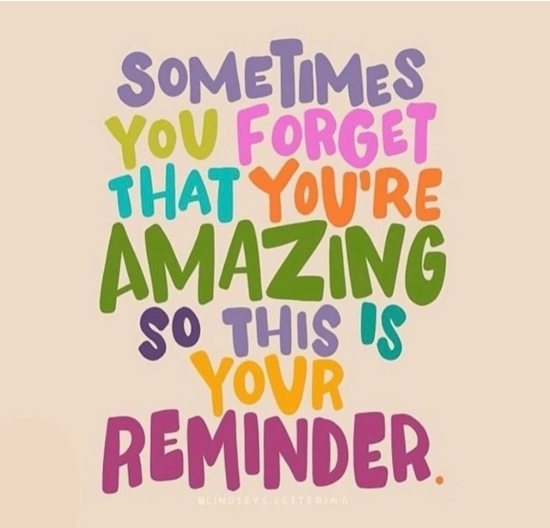 Just a little reminder...

#emotionalwellbeing #MentalHealthMatters #youareamazing #beproudofyourself #YouGotThis