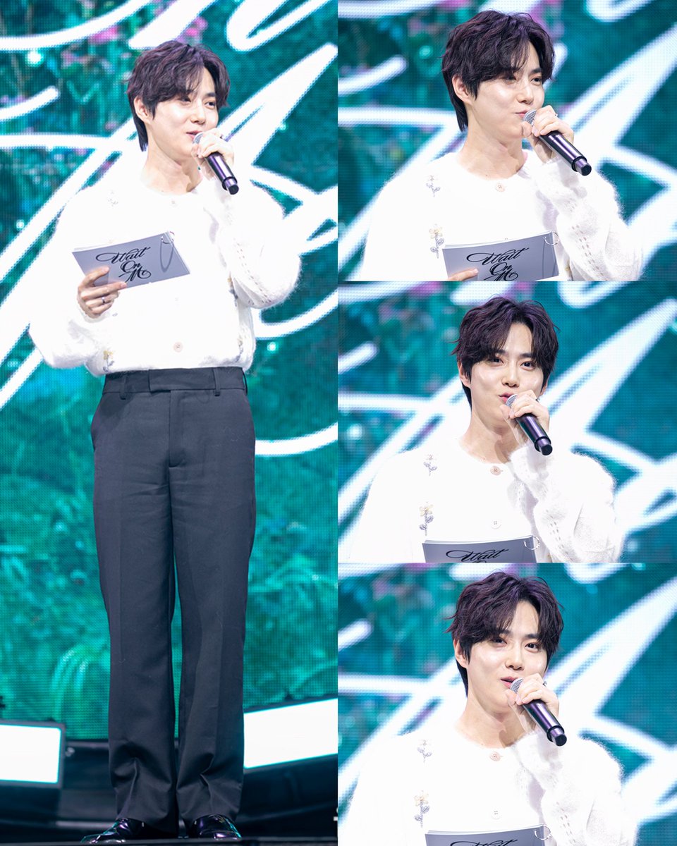 MC SUHO for Kai's 'Wait On Me' comeback showcase today!!!!!!! 🤍

#SUHO #수호 #スホ #金俊勉