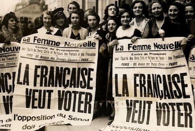 Il ya 81 ans le #21avril1944 les femmes obtenaient en France le droit de vote, 1ière étape d'un long combat pour une égale représentation des femmes et des hommes en politique Leur combat nous oblige Electrices et éligibles, exerçons nos droits. #droitdevote #droitdesfemmes