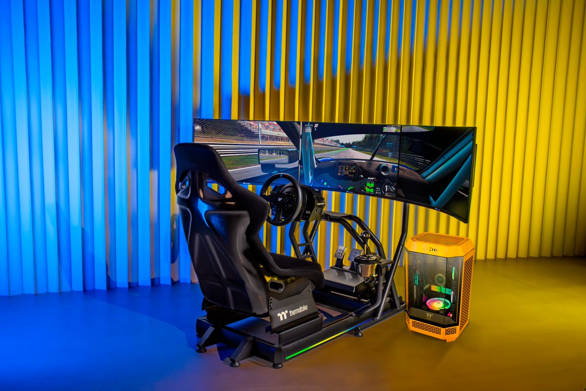 ThermaltakeInc's tweet photo. GR500 – Built for True Racing Enthusiasts
Feel the thrill, live the race. GR500 delivers an authentic track experience, transforming your setup into the ultimate racing arena.
#Thermaltake #RacingSimulator #GR500 #GameOn #Experience #exploremore #FeelTheTrack https://t.co/O8xDh0kPag