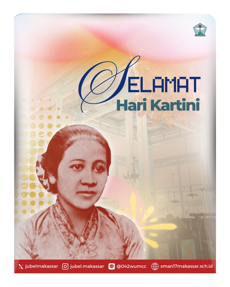 𝐇𝐚𝐫𝐢 𝐊𝐚𝐫𝐭𝐢𝐧𝐢 𝟐𝟎𝟐𝟓💐
–––
Jiwa Kartini akan terus mengalir bersama dengan semangat juang para wanita nusantara, sebuah insan mulia yang menjadi harapan kehidupan Bumi Pertiwi.

Habis gelap terbitlah terang, terima kasih wanita Indonesia!
–––
Selamat Hari Kartini 2025