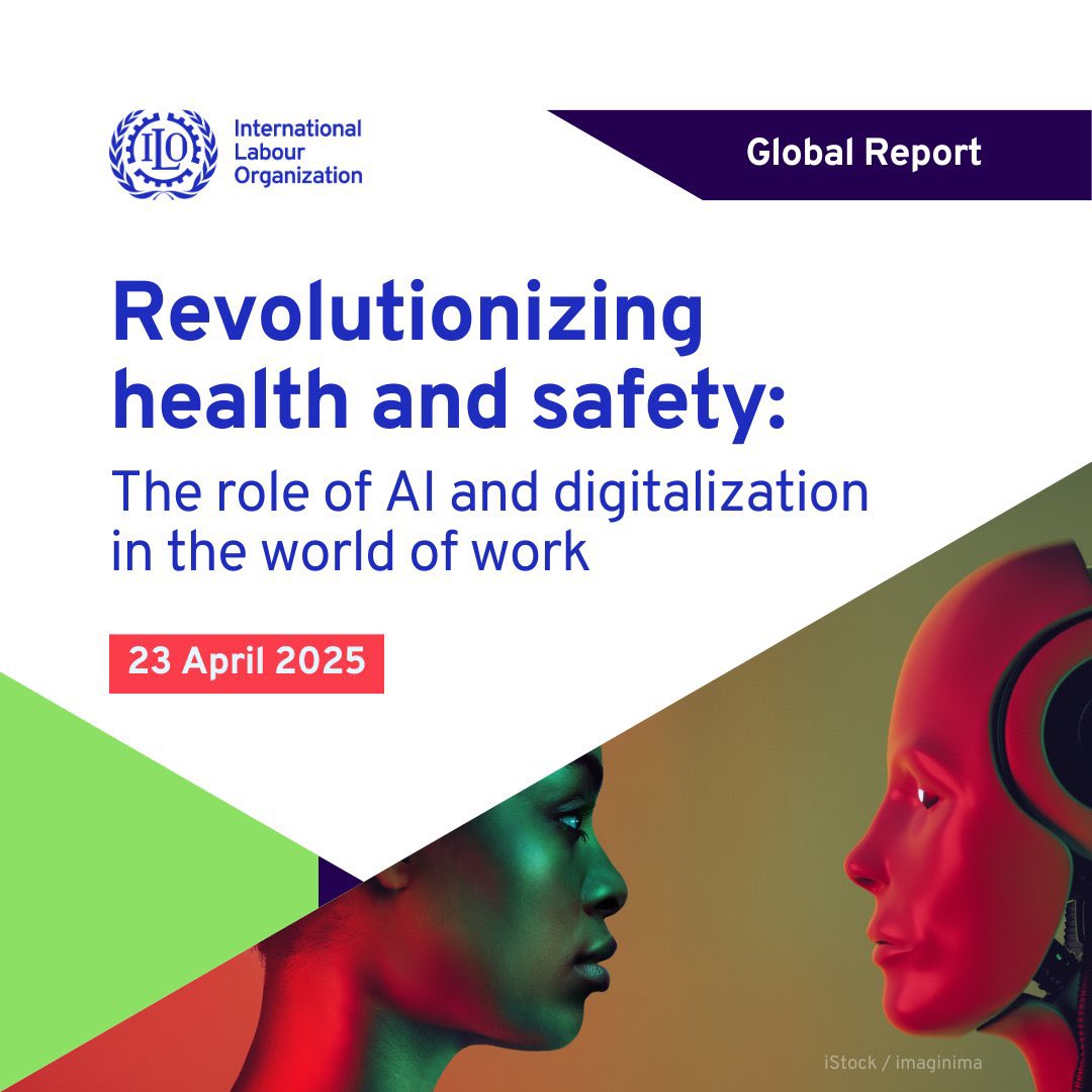 ILO Nepal (@ilo_nepal) on Twitter photo 🤖 Is AI enhancing workplace safety or adding to the pressure?
An upcoming <a href="/ILO/">International Labour Organization</a> report explores how digital technologies are redefining workplace safety & what that means for workers, employers & policymakers.
Can we strike a balance between innovation & protection? Stay tuned. 🤖 Is AI enhancing workplace safety or adding to the pressure?
An upcoming <a href="/ILO/">International Labour Organization</a> report explores how digital technologies are redefining workplace safety & what that means for workers, employers & policymakers.
Can we strike a balance between innovation & protection? Stay tuned.