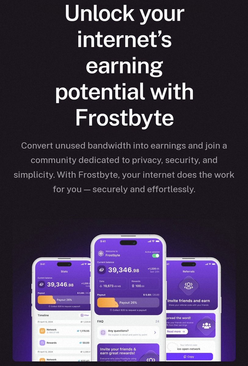 kavya ๐ (@kavya06060) on Twitter photo Frostbyte App by <a href="/ice_blockchain/">Ice Open Network</a> is still in beta testing! ๐ง No earnings yet, but you can register ahead of the official launch.
Download APK here: ice.io/frostbyte
invite code: kaush ๐ฒ #FrostbyteApp #IceBlockchain #BetaTesting $ICE Frostbyte App by <a href="/ice_blockchain/">Ice Open Network</a> is still in beta testing! ๐ง No earnings yet, but you can register ahead of the official launch.
Download APK here: ice.io/frostbyte
invite code: kaush ๐ฒ #FrostbyteApp #IceBlockchain #BetaTesting $ICE