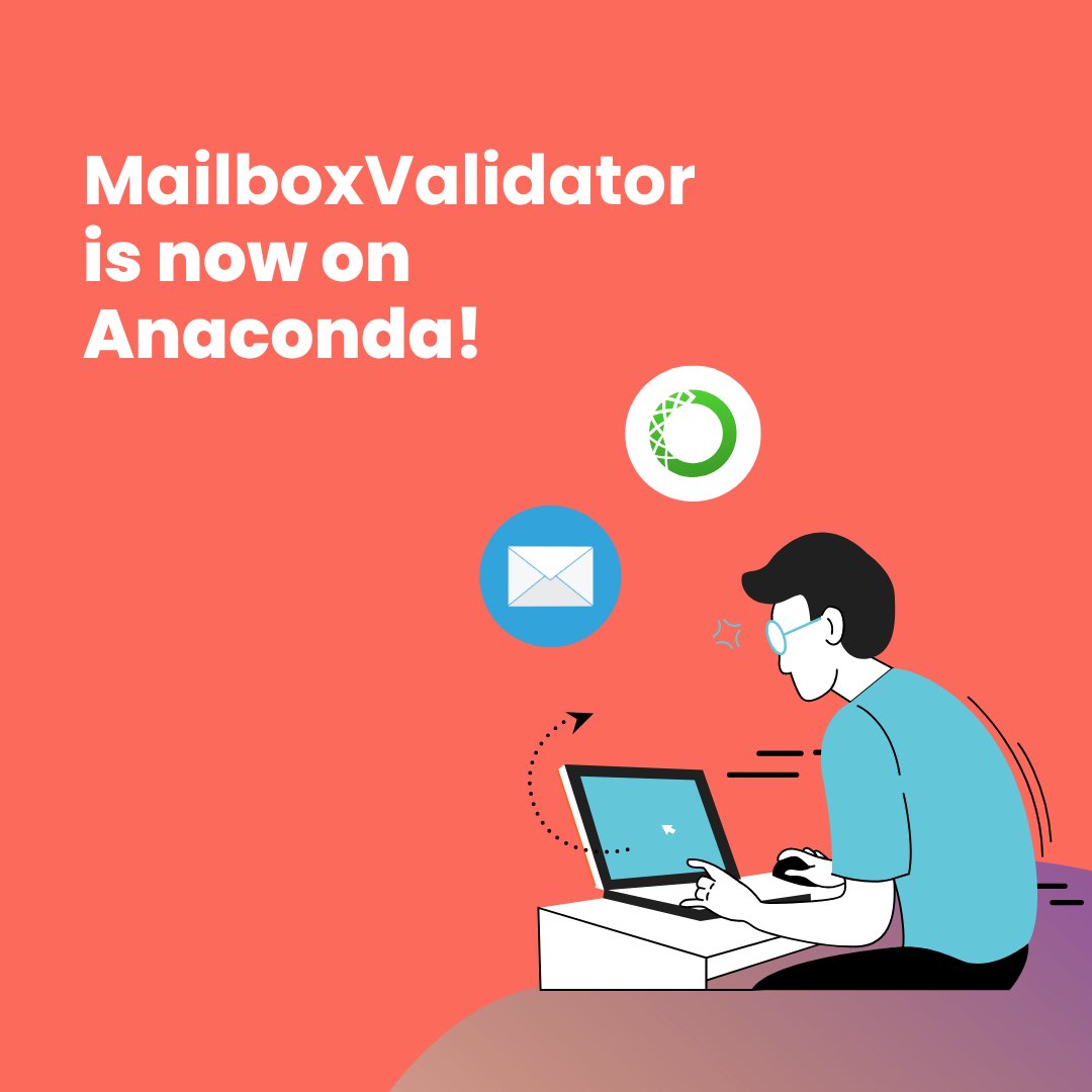 MailBoxV's tweet image. The MailboxValidator #Python SDK is live on #Anaconda!
Easily verify email addresses in real time to reduce bounces and keep your contact lists clean.

Install now: anaconda.org/mailboxvalidat…

✅ Email syntax check
✅ MX &amp;amp; domain validation
✅ Role-based &amp;amp; disposable email detection