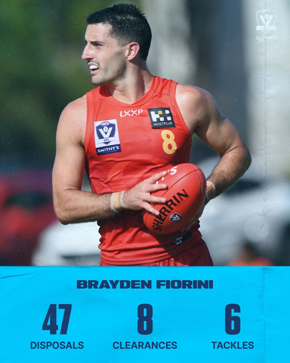 VFL's tweet image. Brayden Fiorini could not have done more in the Suns' loss to Southport 😎