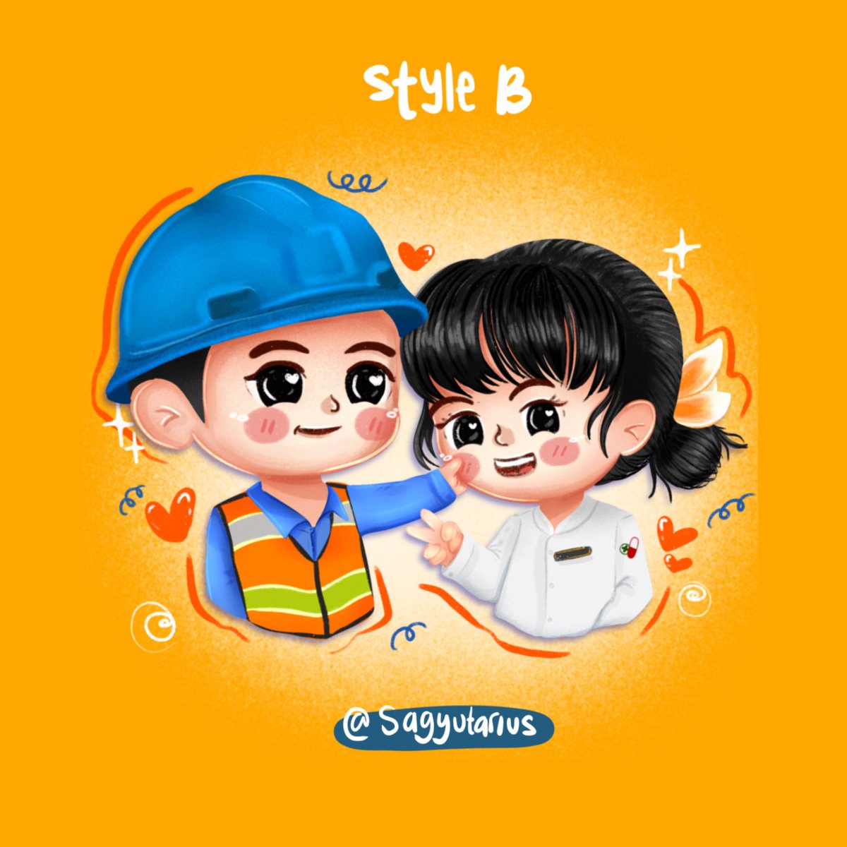 sagyutarius's tweet image. OPEN COMMISSION🧡💛🪄
[Share really appreciated]
 
Hai teman-teman! Aku Open Commission lagi, Kalian bisa pilih style yang disuka
🌟 Mulai dari Rp45k aja, kamu bisa dapetin ilustrasi custom yang super gemeez

Order Via DM~ 
#opencommissions #art #illustration #zonauangᅠ